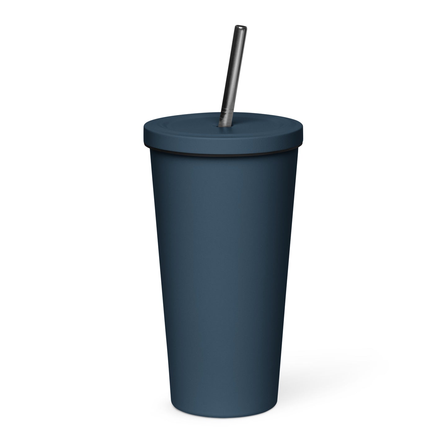 ALAP White - Insulated tumbler with a straw